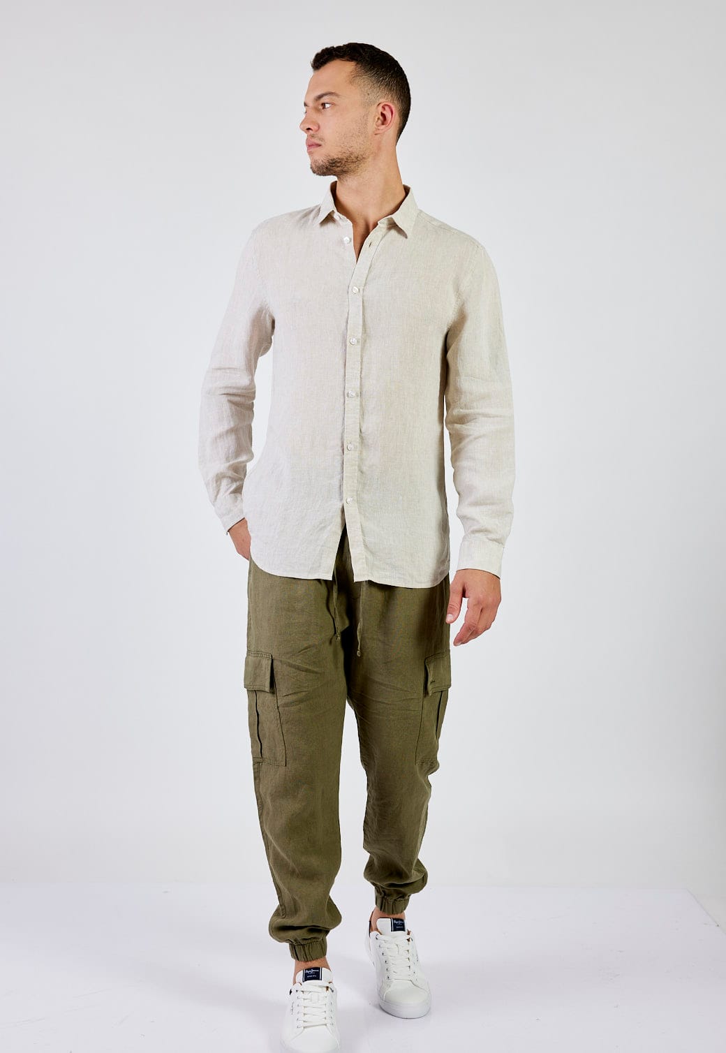 מכנס פשתן ארוך – תמונה 4