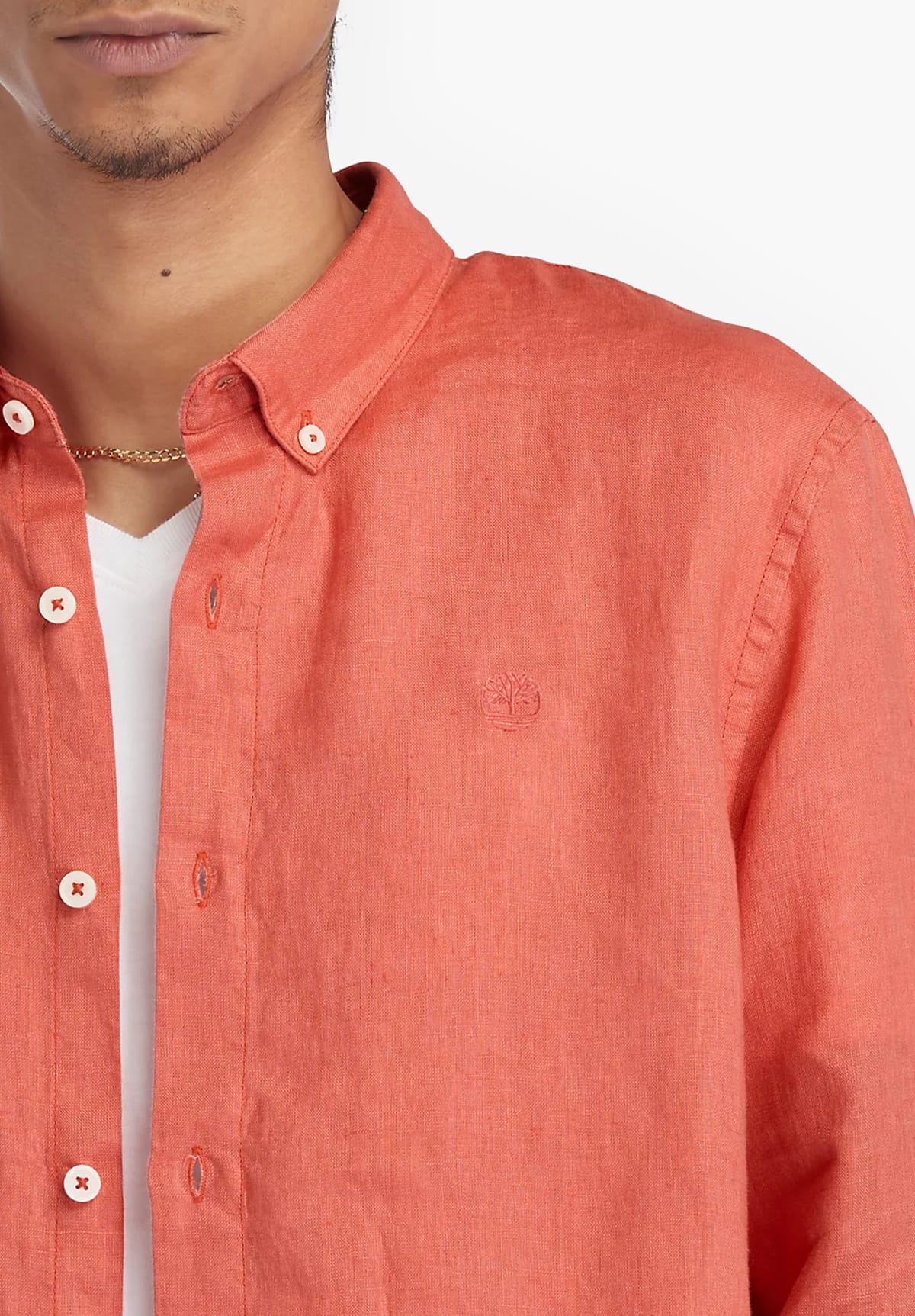 חולצת פשתן מכופתרת – תמונה 3