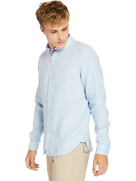 חולצת פשתן מכופתרת – תמונה 3