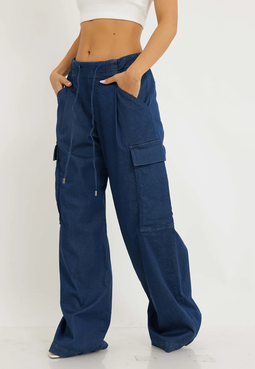 מכנס ג'ינס רחב – תמונה 3