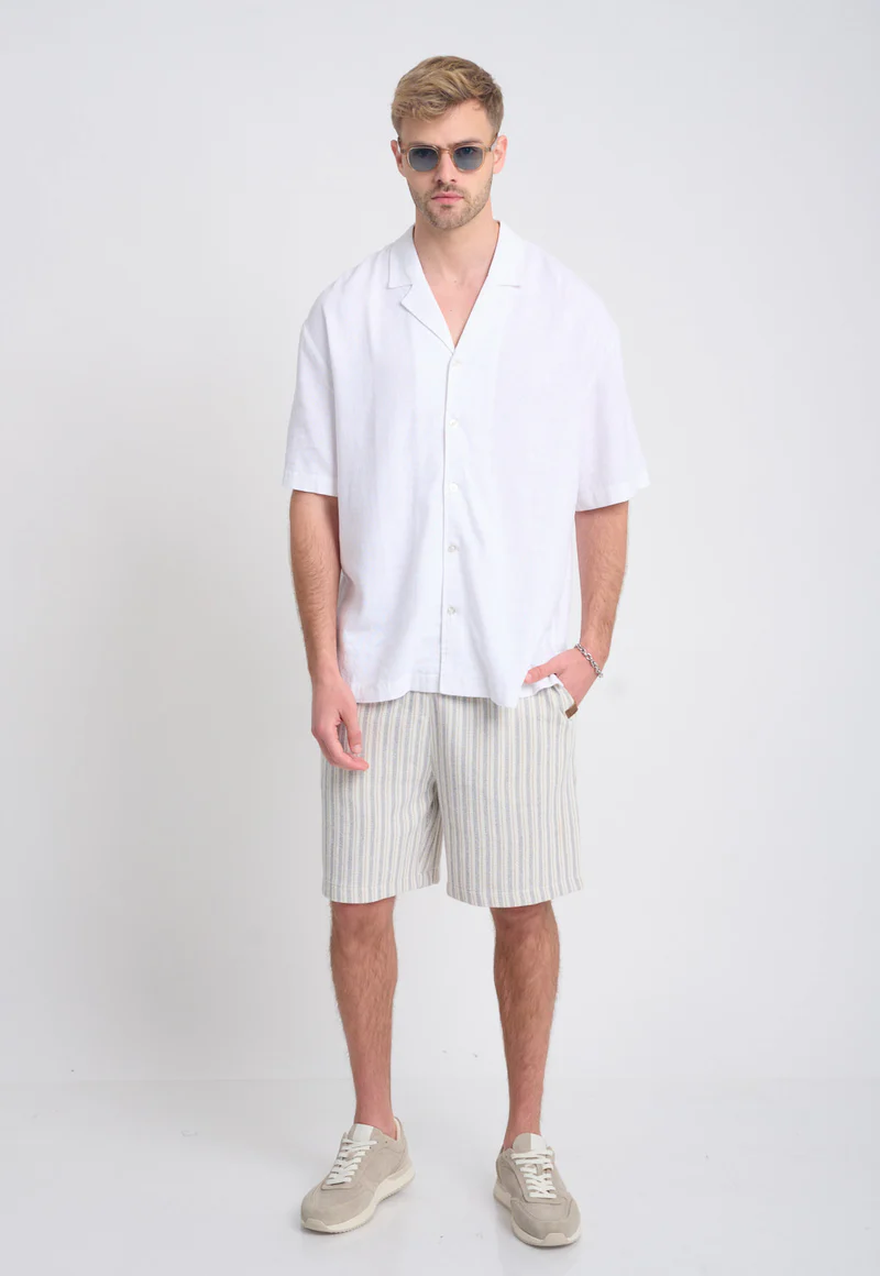 חולצת פשתן מכופתרת – תמונה 5