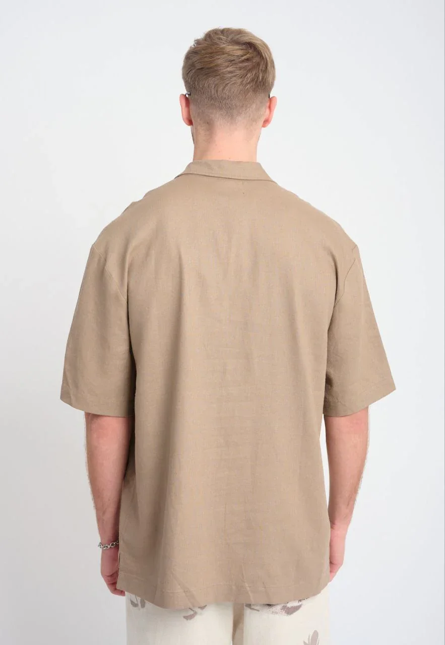 חולצת פשתן מכופתרת – תמונה 2