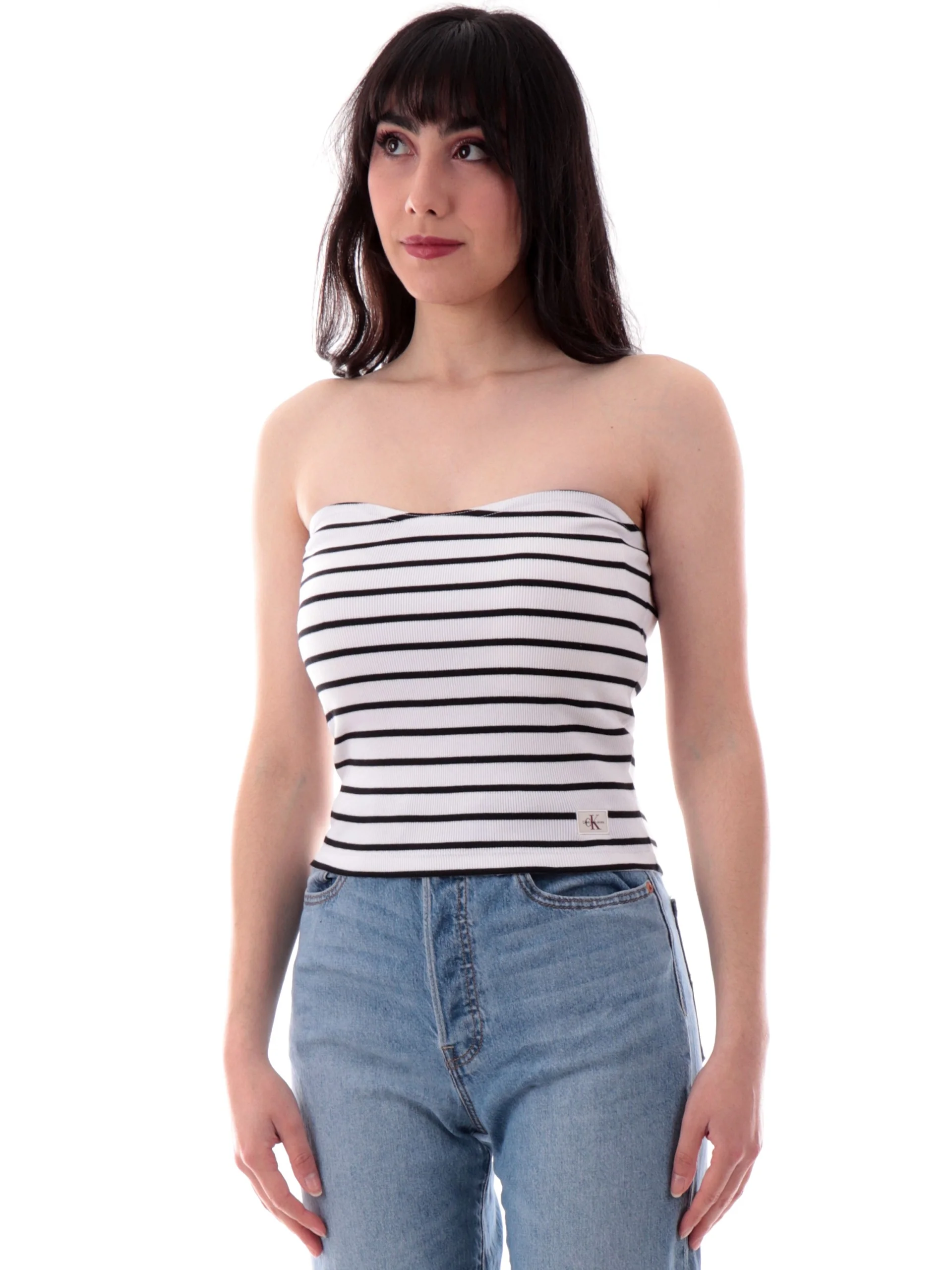 חולצת סטרפלס