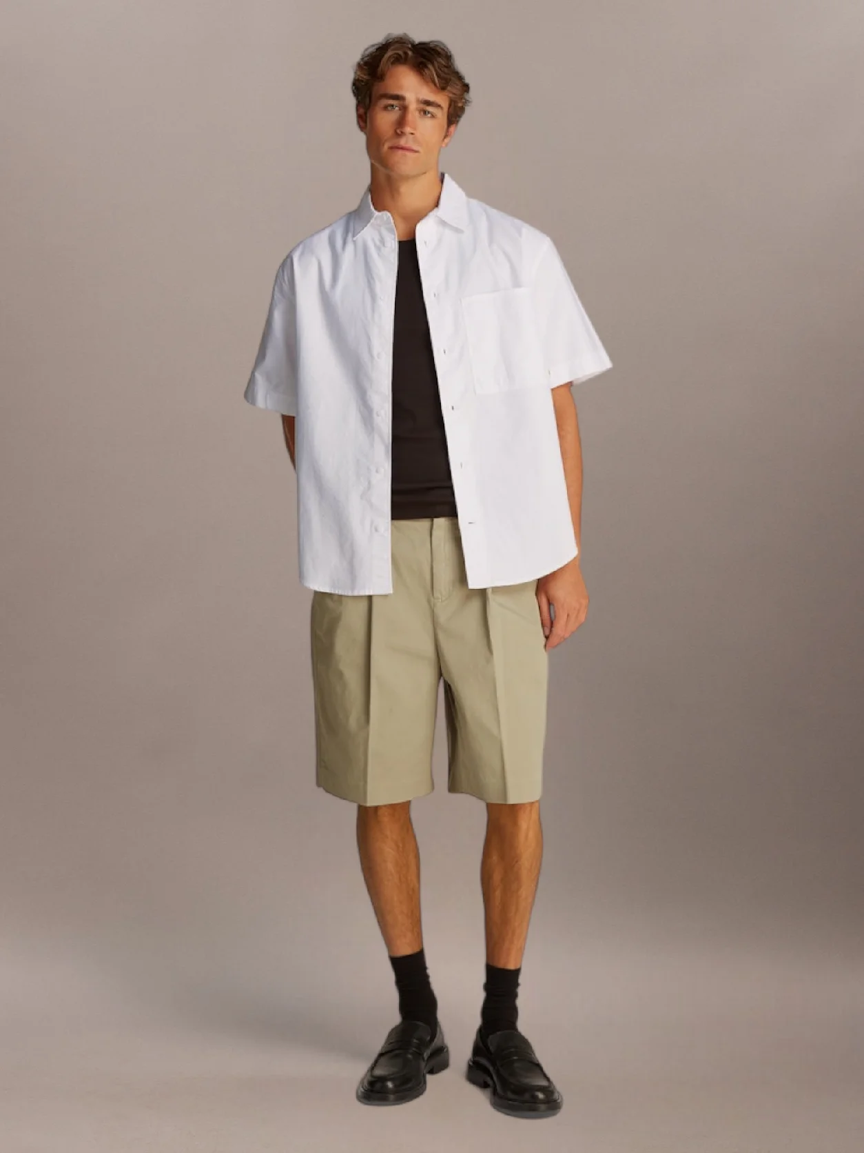 חולצה קצרה מכופתרת – תמונה 3