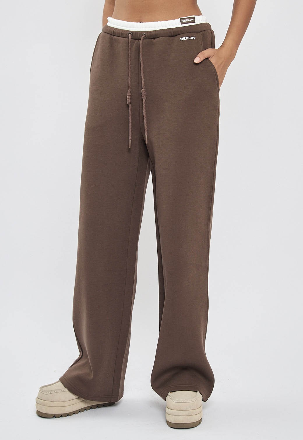 מכנס טרנינג רגל רחבה