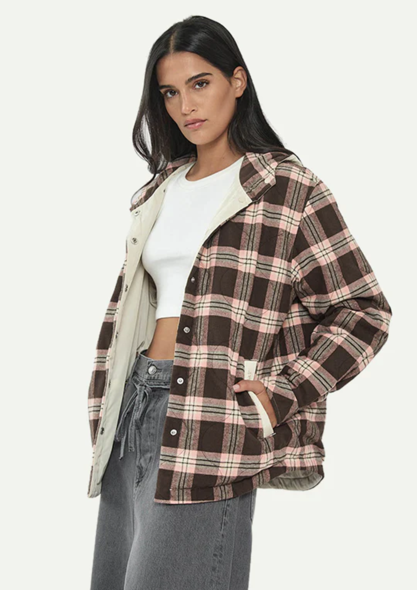 ג׳קט פלאנל דו־צדדי